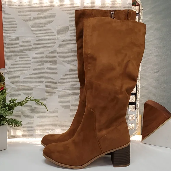 Universal Thread Shoes Womens Marlee Knee High Heeled Boots